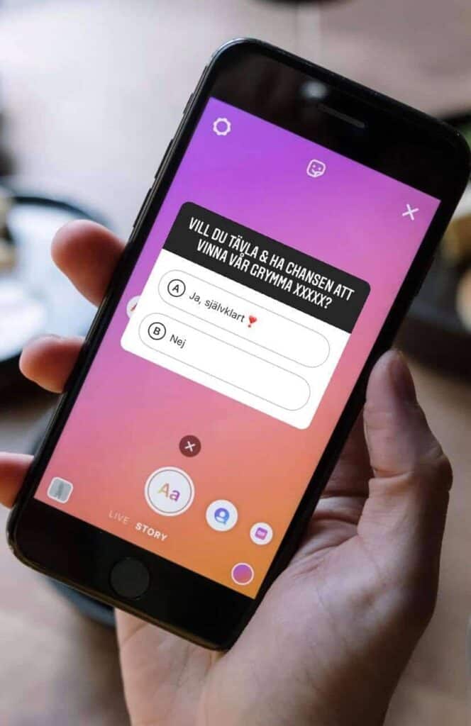 tävlingar instagram